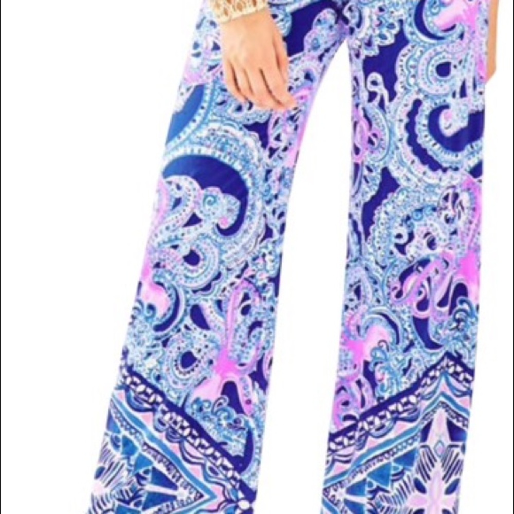 Lilly Pulitzer Bal Harbour Palazzo pants XL- NWT